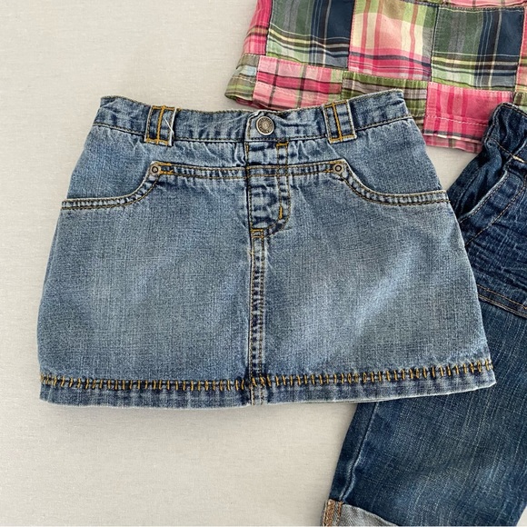 Girls Gap Tank Gap Capri and Carter Denim Skirt 18-24 months - Picture 3 of 11